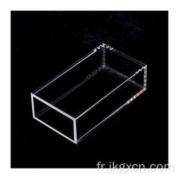 CUVETTE DE FLUOROSECTION DE QUARTZ FUSÉ